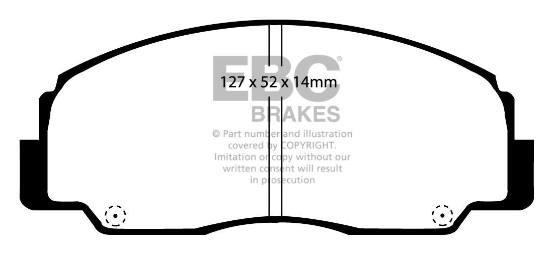 EBC Brakes DAIHATSU Feroza 1.6 88-97 Remblokken voorzijde