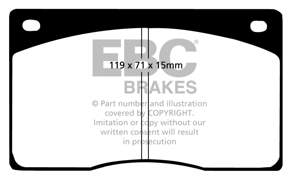 EBC Brakes JAGUAR XJR-S 6.0 89-93 Remblokken voorzijde