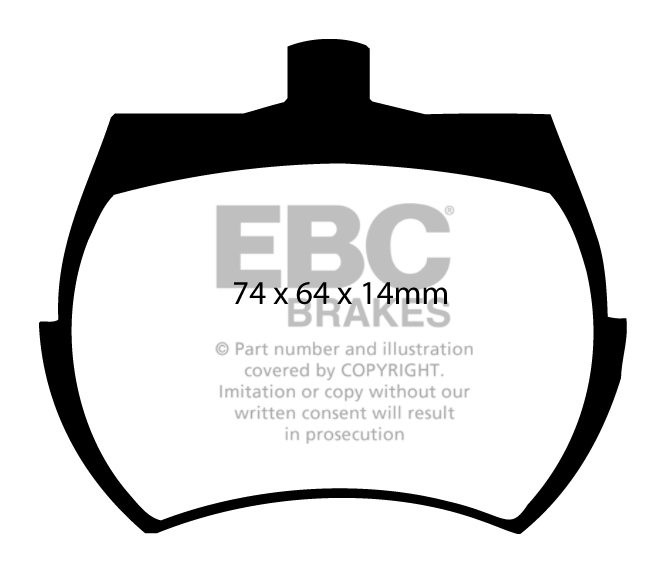 EBC Brakes VAUXHALL (OPEL) Viva 1.6 68-72 Remblokken voorzijde