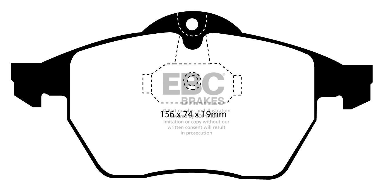 EBC Brakes OPEL Calibra 2.0 Turbo (288mm Discs) 95-96 Remblokken