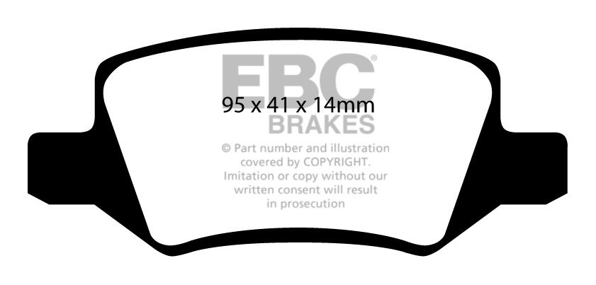EBC Brakes MERCEDES A-Class (W169) A200 (2.0) 2004-.. Remblokken