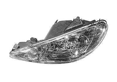 koplamp, Valeo, H7+H1, elektr verstelb, rechts Peugeot 206, 1998