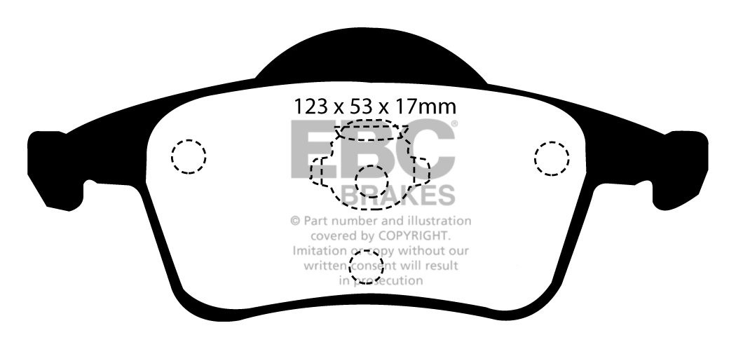 EBC Brakes VOLVO V70 2.4 2000-2007 Remblokken achterzijde