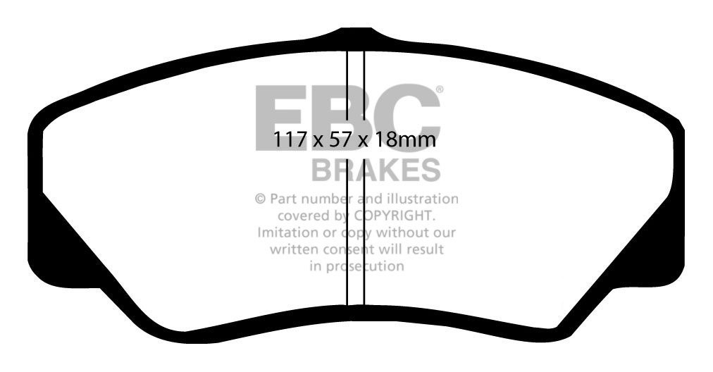 EBC Brakes FORD BEDRIJFSWAGEN Transit 120 86-91 Remblokken voorz