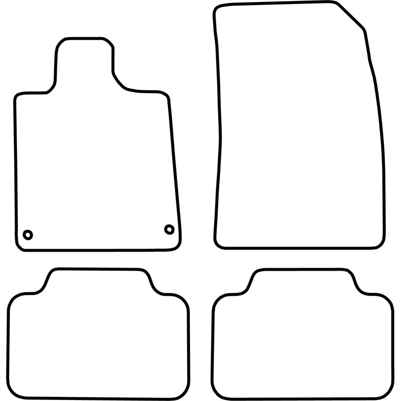 Automatten Velours  Peugeot 407 coupe 2004-2009