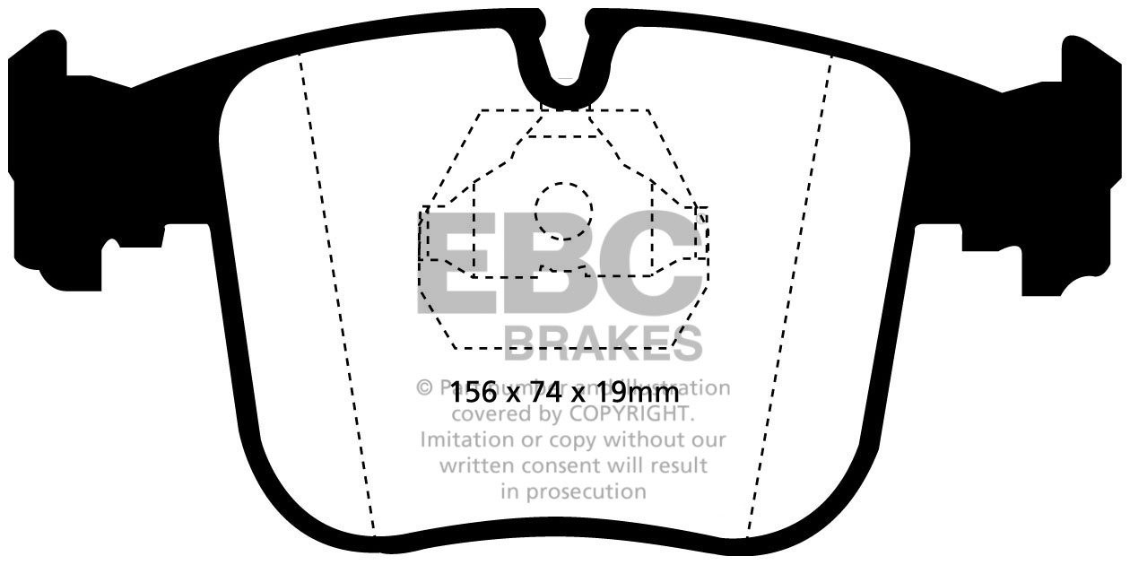 EBC Brakes BMW 840 4.0 (E31) 93-94 Remblokken voorzijde yellowst