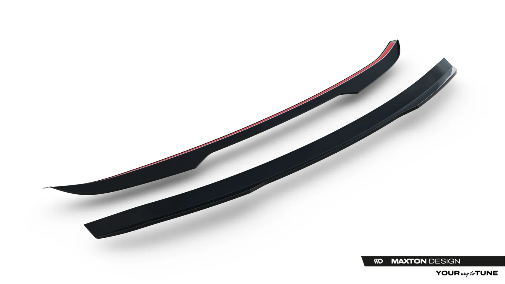 Lage spoiler Cap Alfa Romeo Junior Mk1 Maxton Glans Zwart