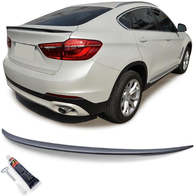 Achterklep Spoiler BMW X6 F16-.. Glans Zwart