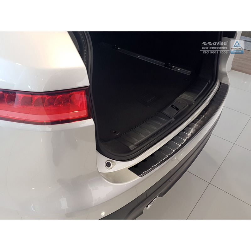 Zwart RVS Achterbumperprotector  Jaguar F-Pace 2016-2020 & FL 2020- 'Ribs'