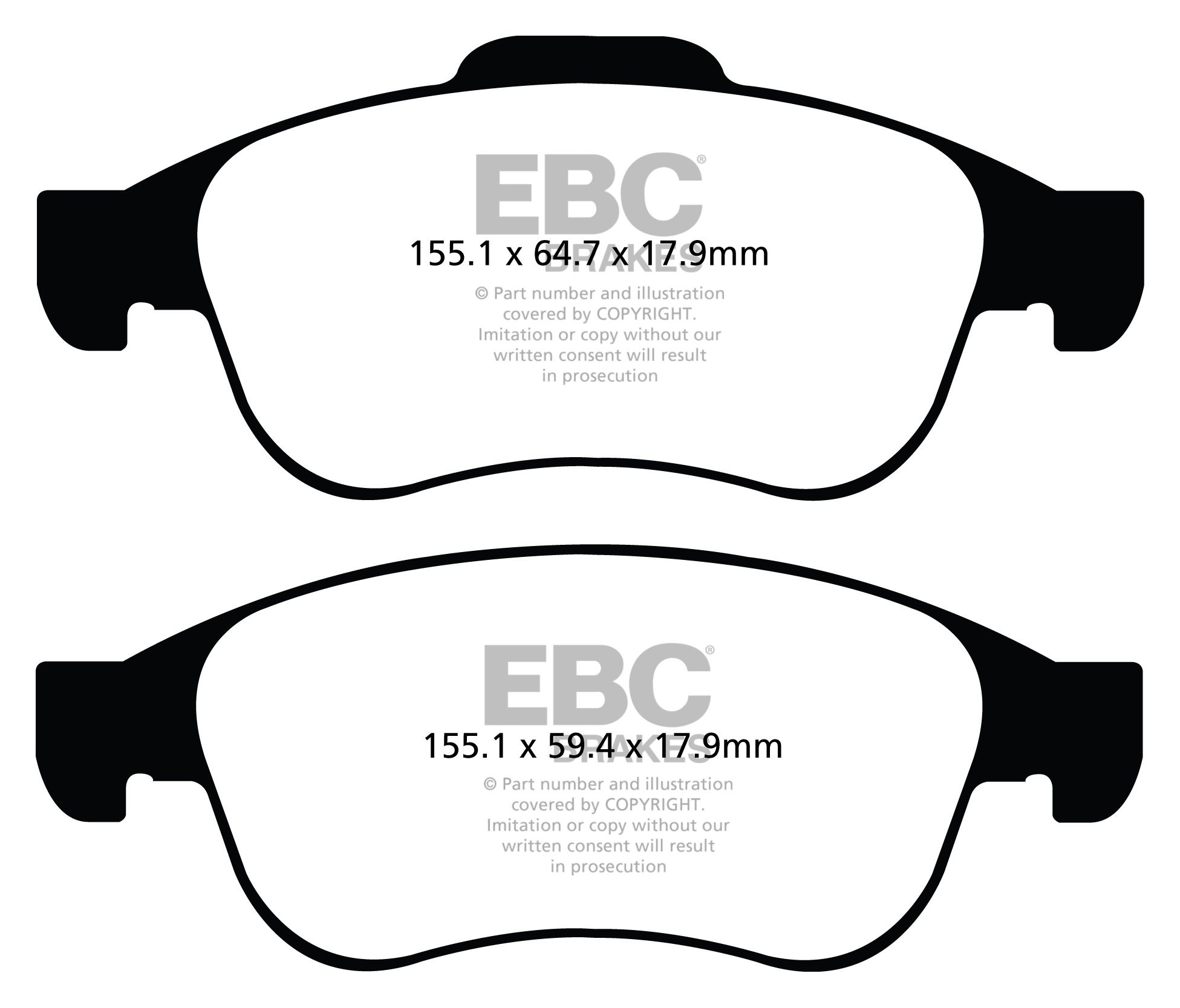 EBC Brakes RENAULT Megane CC 1.6 2010-.. Remblokken voorzijde