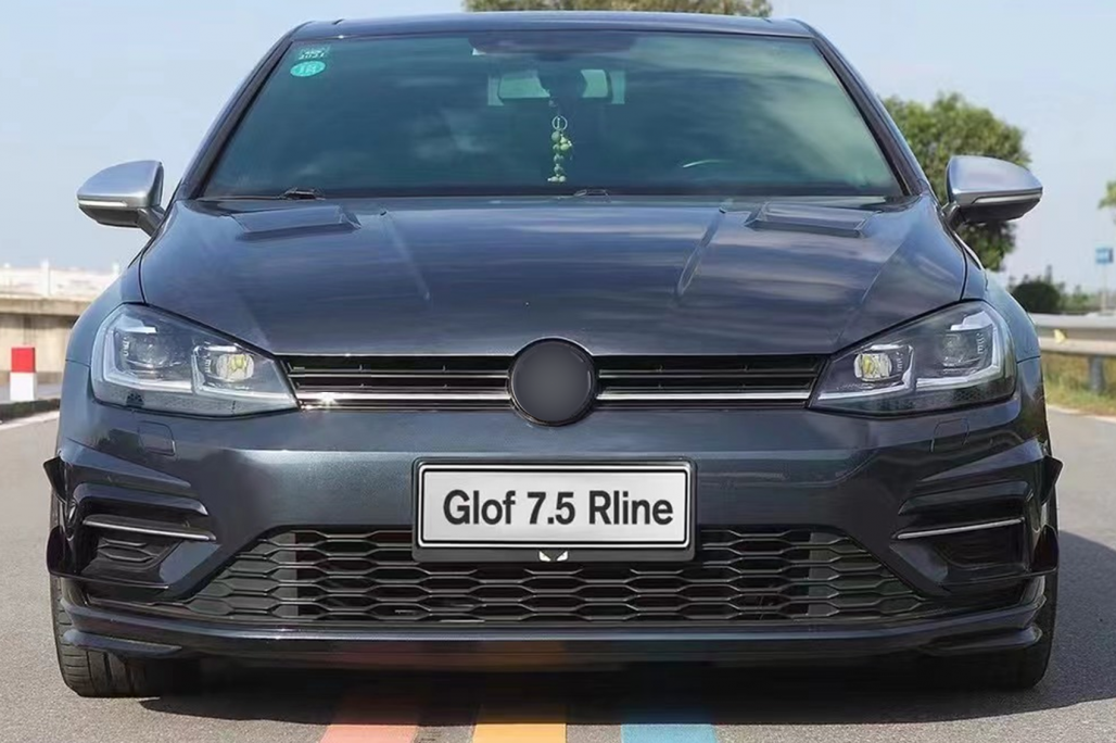 Canards VW Golf 7 R 17-20 Glans Zwart