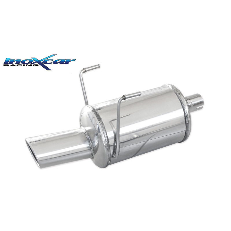 100% RVS Sportuitlaat  Fiat 500 1.2 69pk Facelift 2013- 1x90x70mm