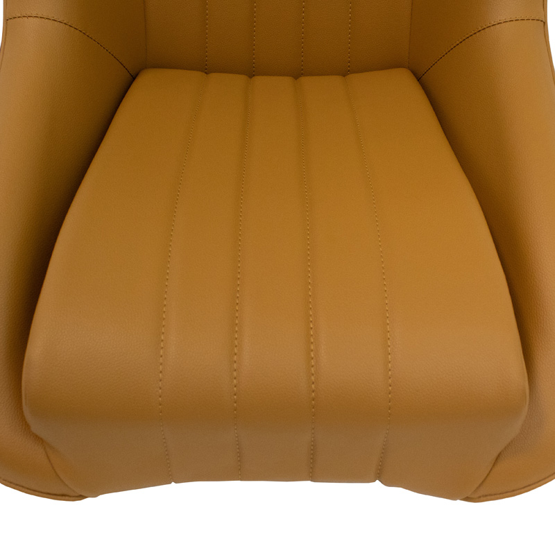 Sportstoel 'Classic' - Beige Kunstleder - Vaste rugleuning - incl. sledes