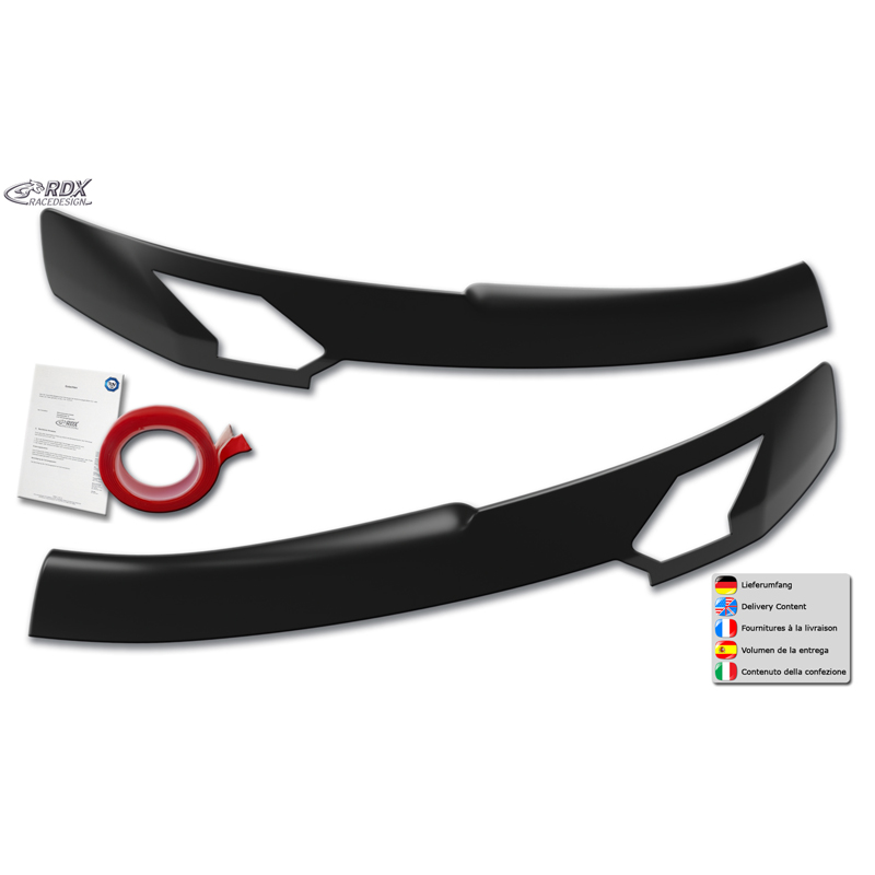 RDX Koplampspoilers  Dacia Duster III & Dacia Bigster 2024- (ABS)