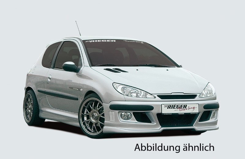 Voorbumper met air intakes en SPI Peugeot 206 Rieger