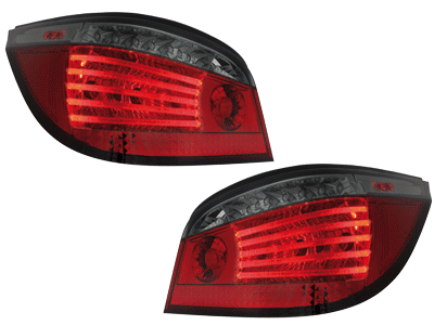 Achterlichten LED BMW E60 03-07 lim. rood/smoke