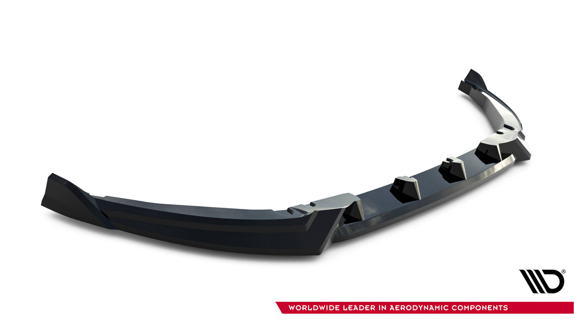 Voorspoiler Abarth 500e Maxton Glanzend zwart