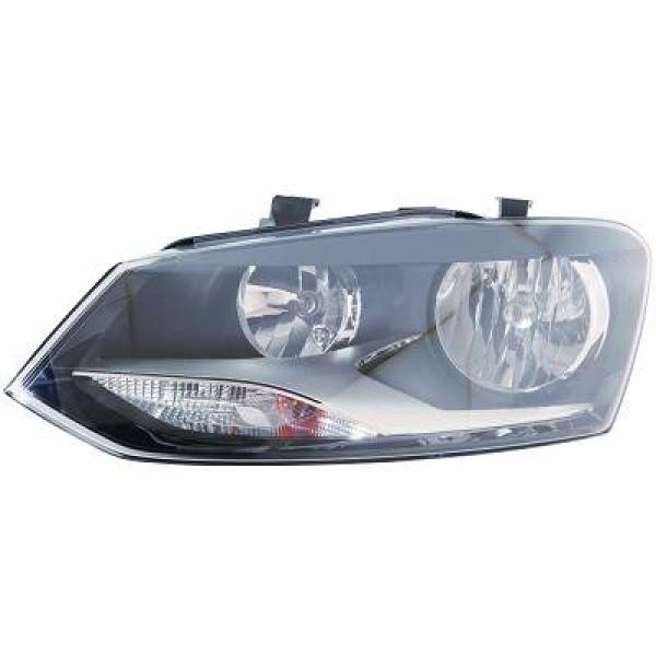Koplamp links POLO 6R 09-14 TYC H7+H7