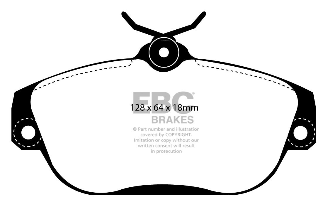 EBC Brakes VOLVO 740 2.0 Turbo 91-92 Remblokken voorzijde