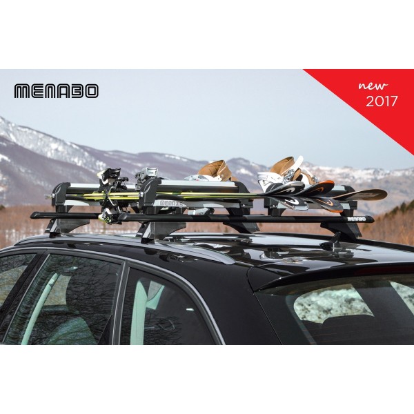 Menabo Silver Ice Ski en Snowboard houder met slot