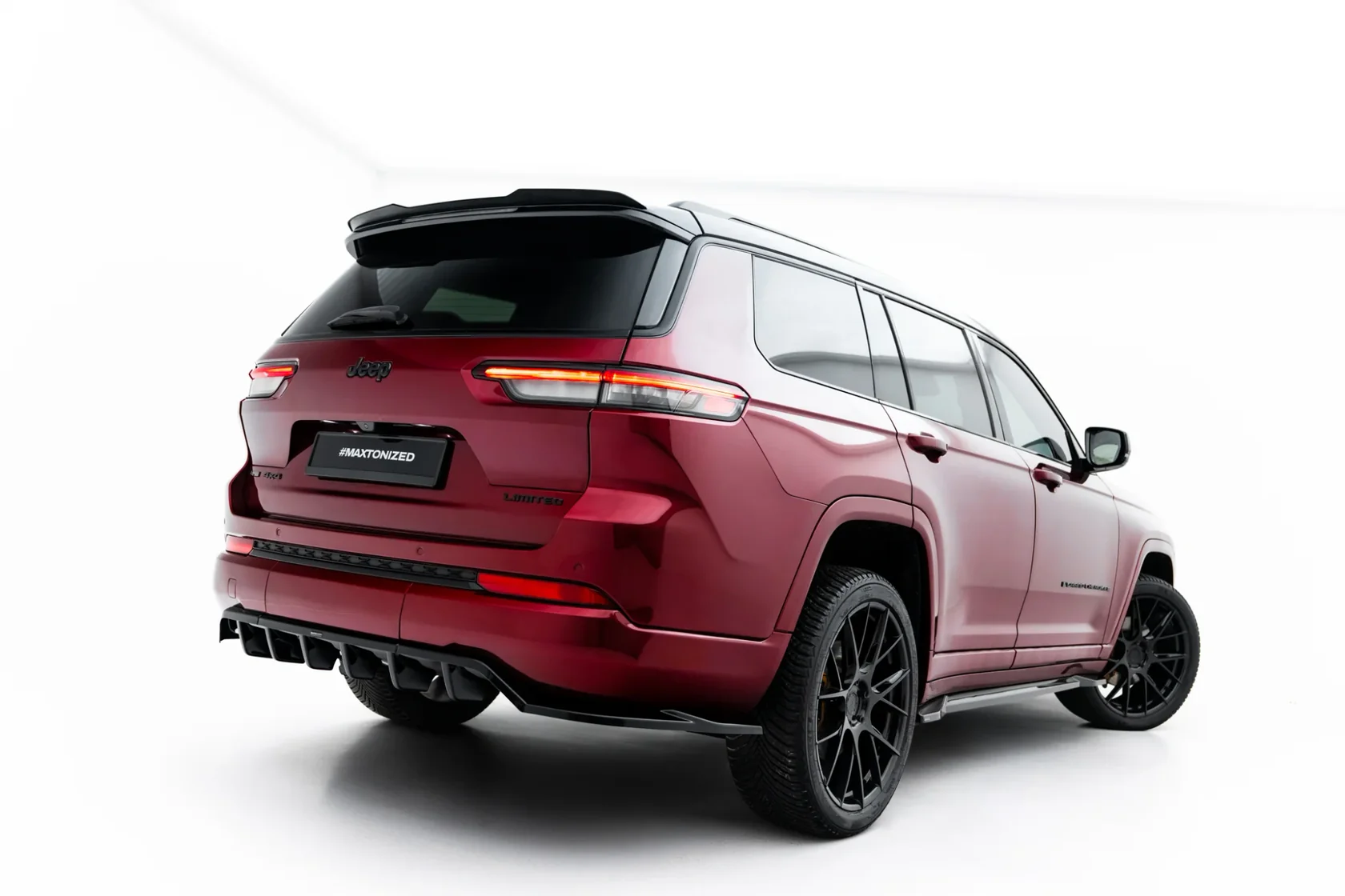 Zijskirts Jeep Grand Cherokee L Mk5 Glanzend Zwart