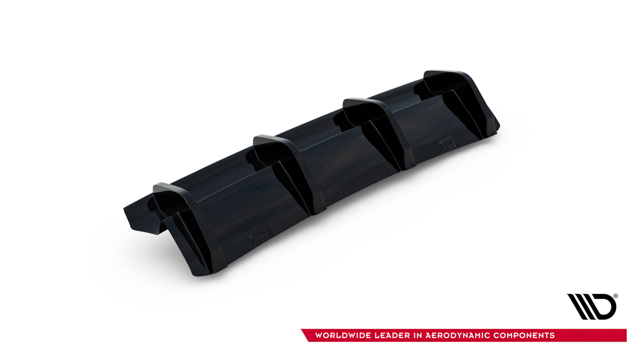 Achter Diffuser Volkswagen Golf R Hatchback R MK7 Facelift Maxton Glanzend zwart