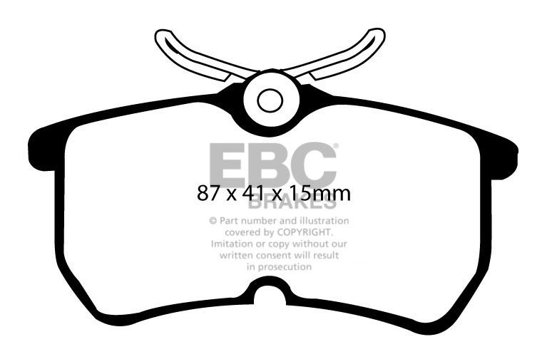 EBC Brakes FORD Focus 2.0 RS 2002-2005 Remblokken achterzijde