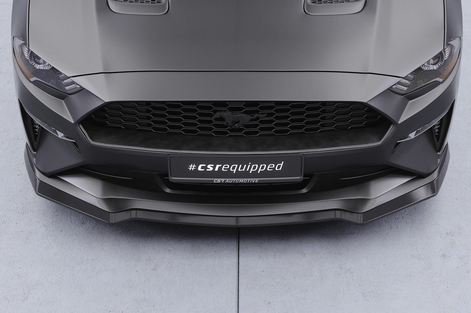 Voorspoiler Ford Mustang VI glans zwart – 08/2017–