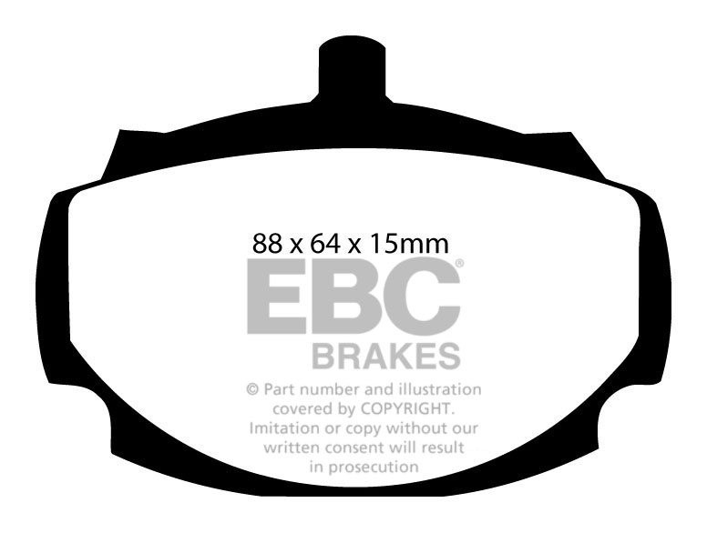EBC Brakes VAUXHALL (OPEL) Velox 3.3 63-65 Remblokken voorzijde
