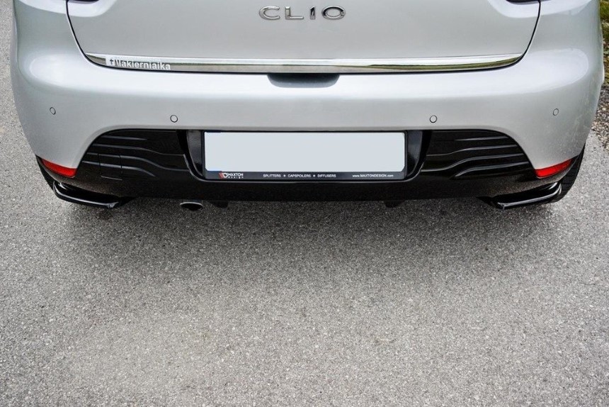 Achterzijde skirts Renault Clio 4 Maxton Design glans zwart