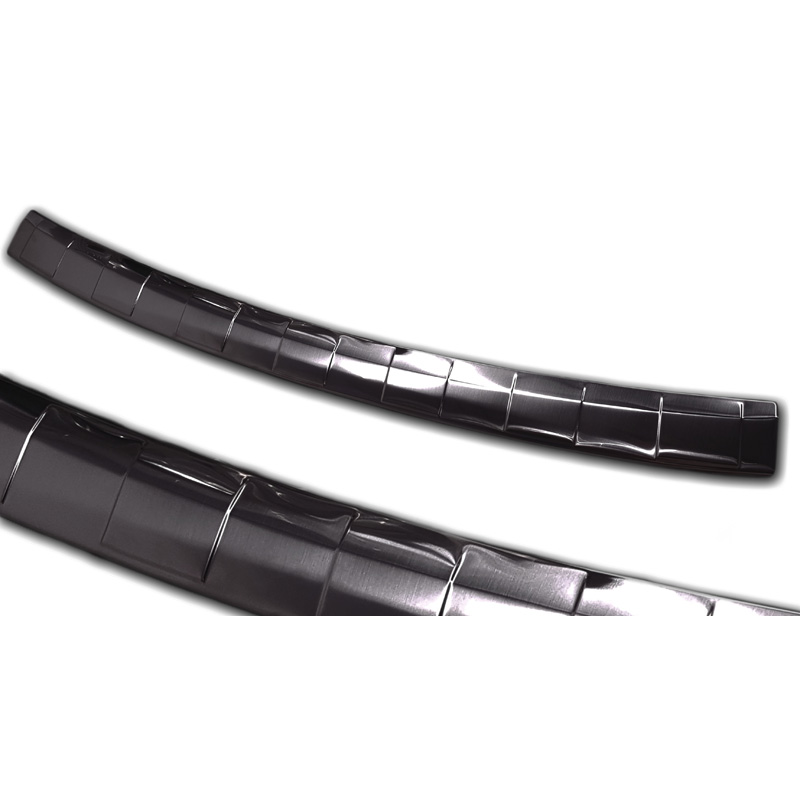 Zwart RVS Achterbumperprotector  Skoda Octavia IV Kombi 2020-2024 & FL 2024- (incl. RS, excl. Scout) 'Ribs'