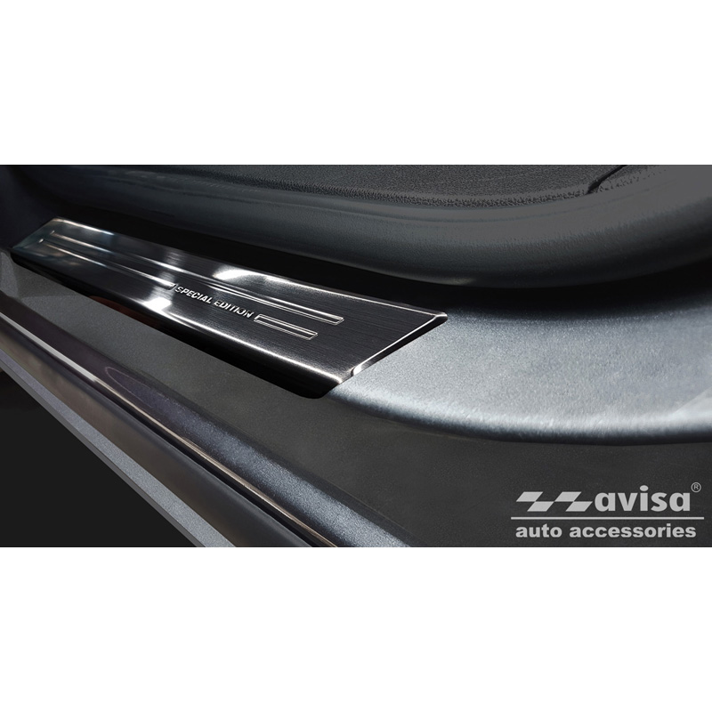 Zwart RVS Instaplijsten  Opel Zafira 2012-2019 - 'Special Edition' - 4-delig