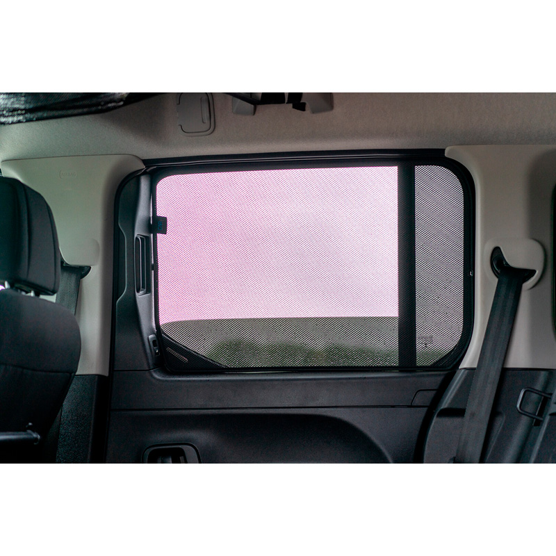 Set Car Shades (achterportieren)  Citroen Berlingo incl. XL / Peugeot Rifter / Opel Combo Life / Toyota Proace City 2018- (2-delig)