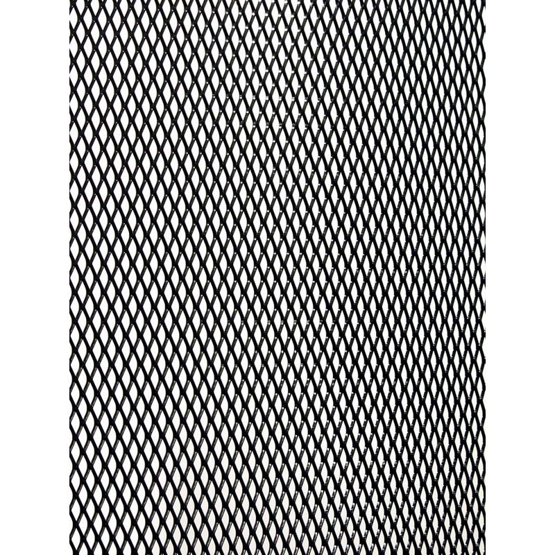 Simoni Racing Zwart Aluminium Racegaas - 125x20cm - Fijnmazig