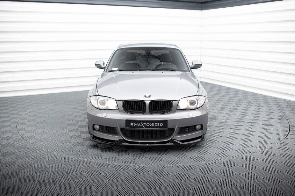 Voorspoiler BMW 1 E82 Glanzend Zwart Maxton V.1
