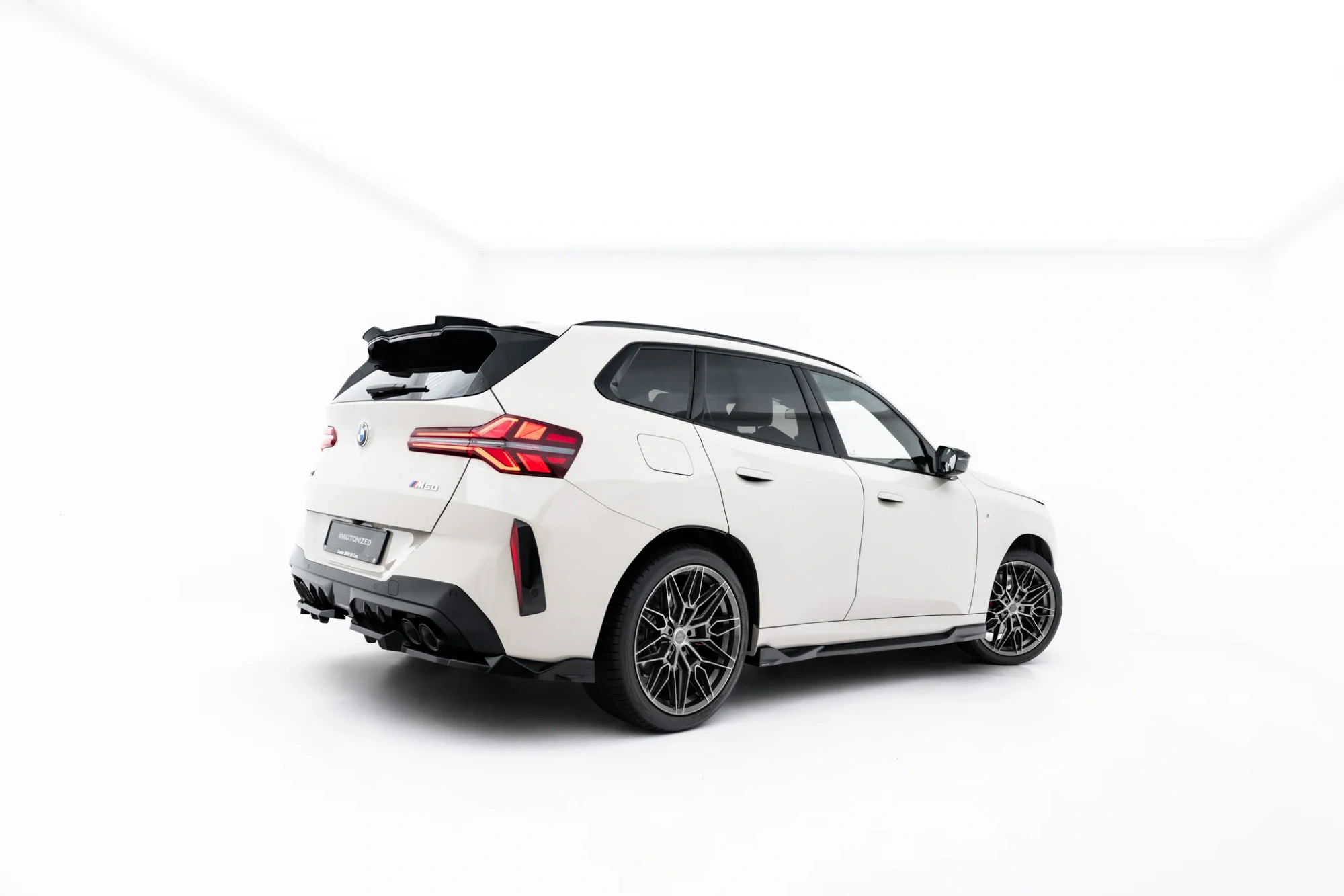 Zijskirts BMW X3 M-Pack / M50 G45 Glans Zwart