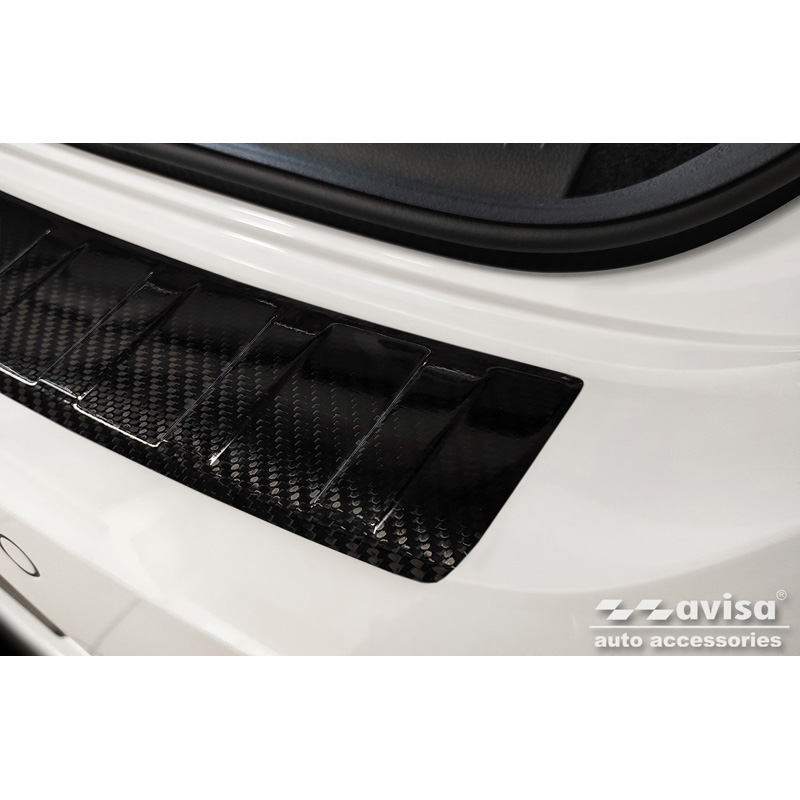 Echt 3D Carbon Achterbumperprotector  Volkswagen Arteon 2017-2020 & FL 2020- 'Ribs'