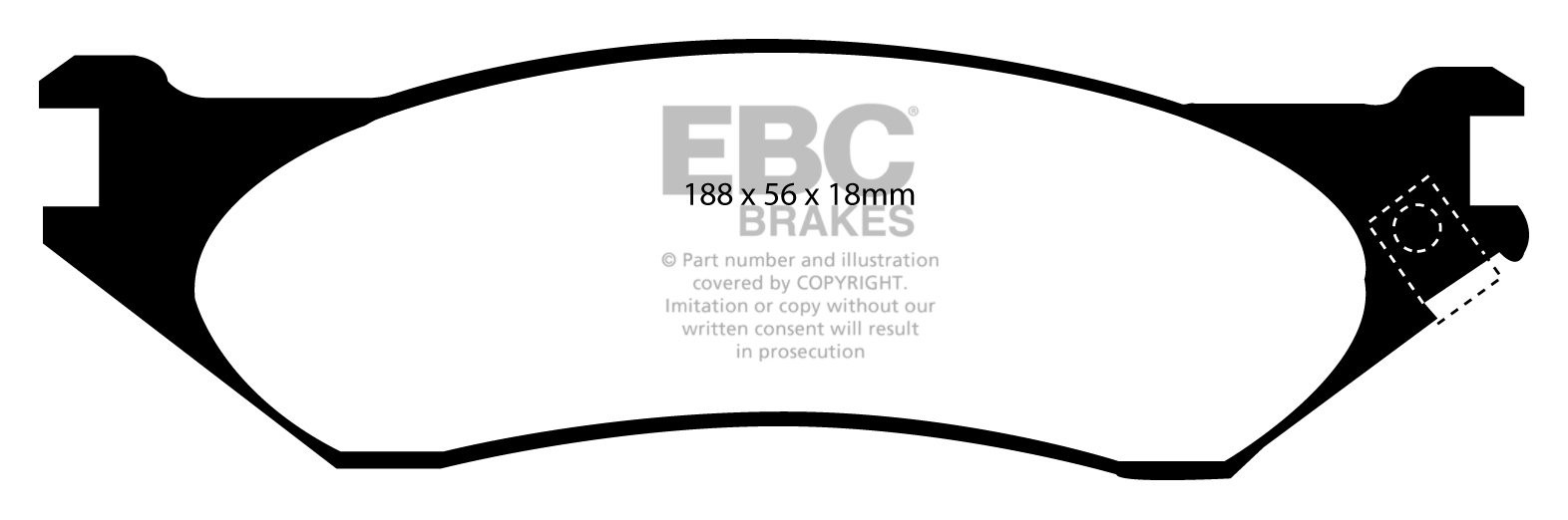 EBC Brakes DODGE (USA) Ram Pick-Up (1500) (2WD) Remblokken voorz