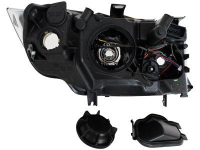 Koplampen BMW 3 serie E90 E91 Angel Eyes zwart