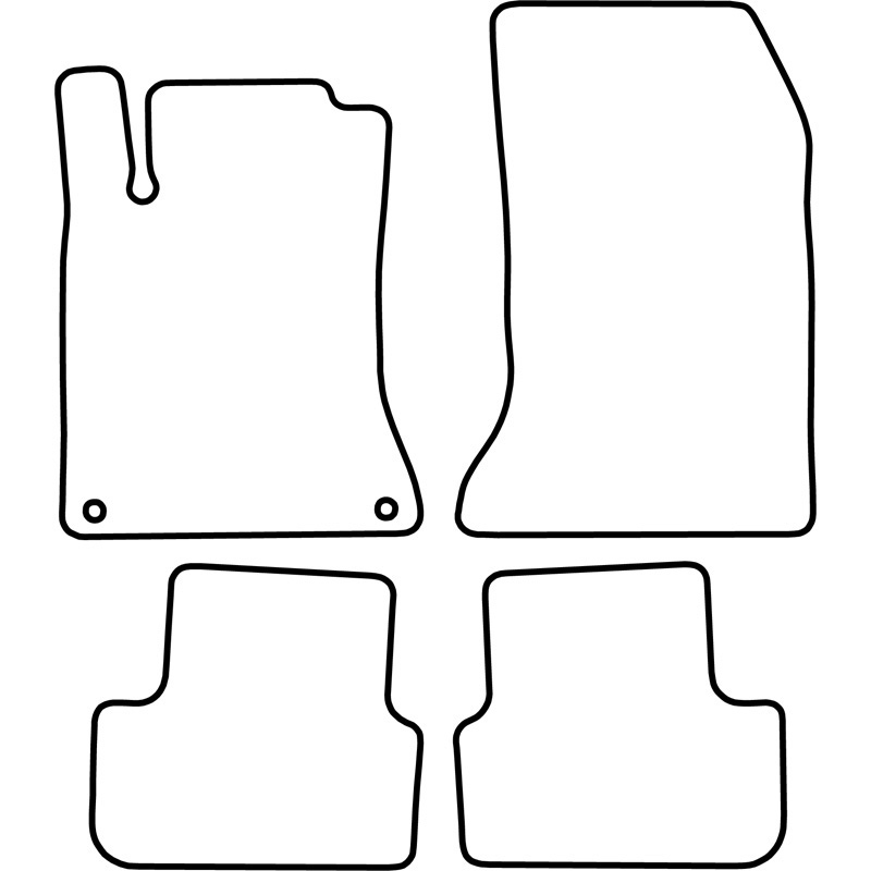 Automatten Velours  Mercedes CLA W117 2013-