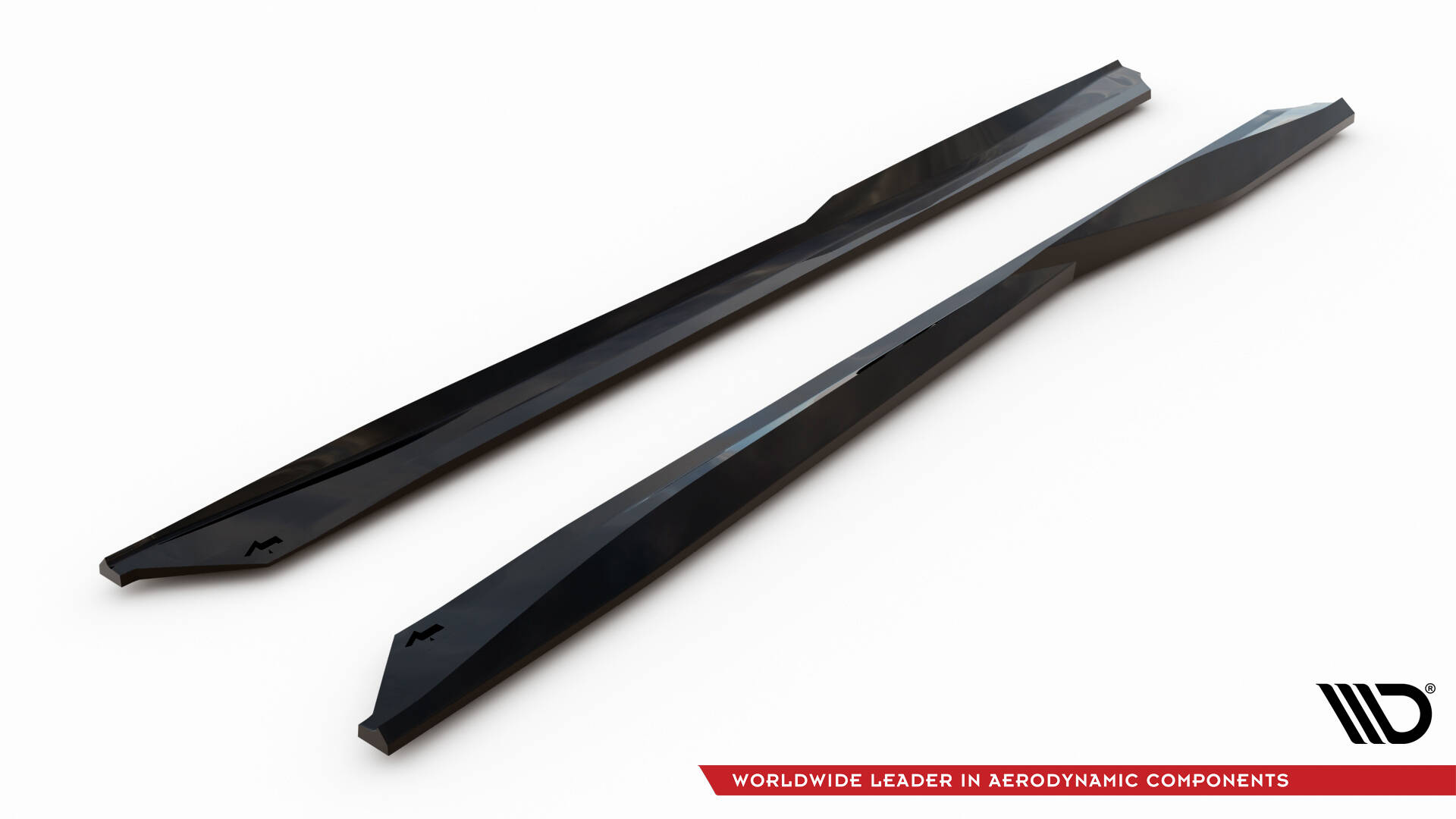 Zijskirts V.1 Chevrolet Camaro SS MK6 Facelift Maxton Glanzend zwart