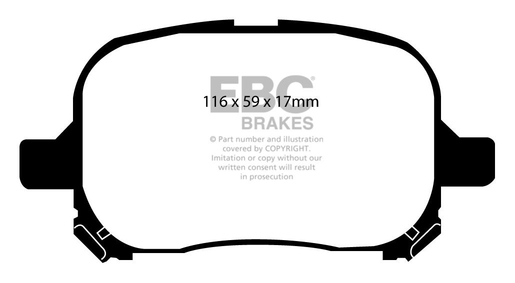 EBC Brakes TOYOTA Windom 3.0 99-2001 Remblokken voorzijde greens