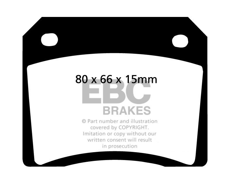 EBC Brakes JAGUAR XJR-S 6.0 89-93 Remblokken achterzijde redstuf