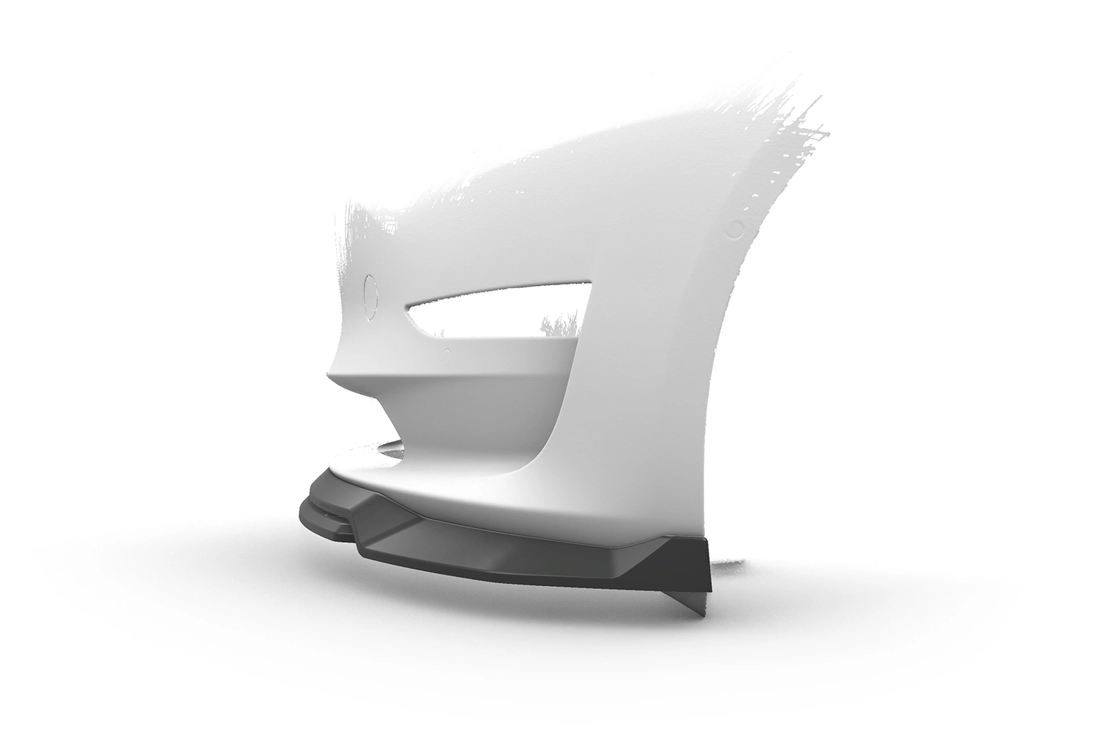 Voorspoiler Tesla Model 3 Glans Zwart (2017–09/2023 Voor Facelift) CSR