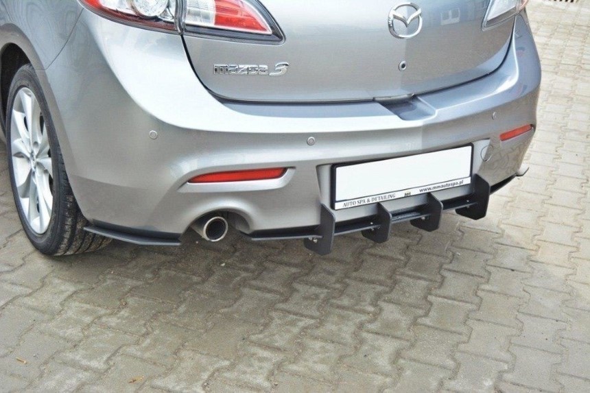 Diffuser & achter zijskirts Mazda 3 MK2 Maxton Design