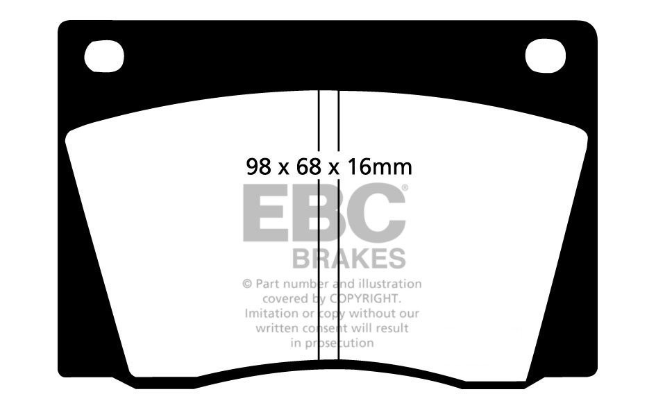 EBC Brakes NISSAN Stagea 2.5 96-2001 Remblokken voorzijde