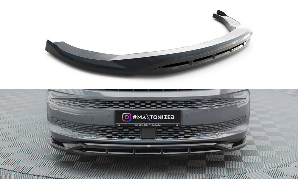 Voorspoiler V.1 Volkswagen Multivan T7 Maxton Glans Zwart