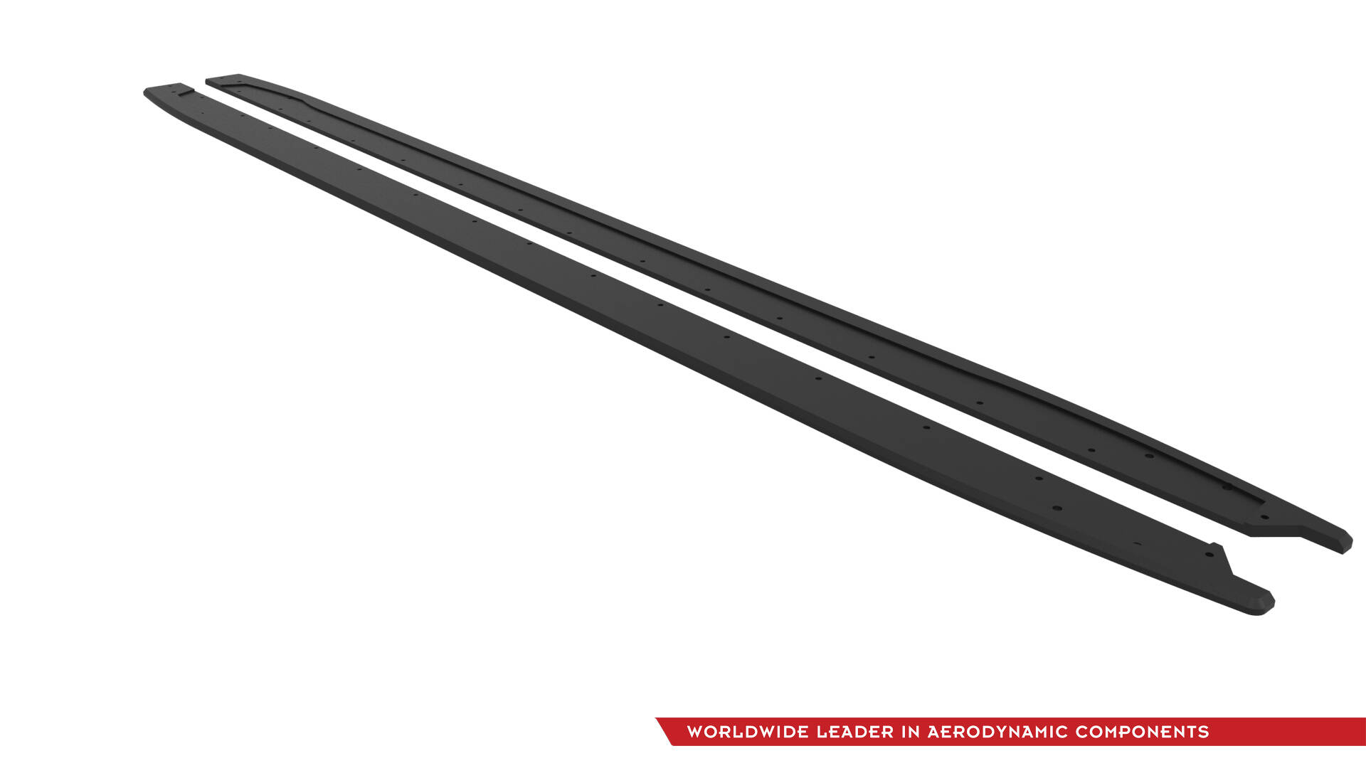 Street Pro Zijskirts Audi S3 / A3 S-line 8Y Facelift Maxton Glanzend zwart