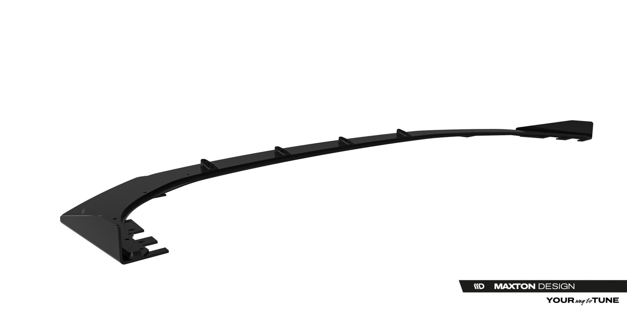 Street Pro Voorspoiler + Flaps BMW 1 M-Pack F70 / BMW 2M-PACK F74 Maxton Glanzend zwart