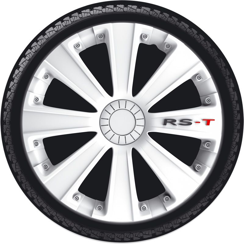 4-Delige Wieldoppenset RS-T 16-inch wit